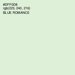 #DFF0D8 - Blue Romance Color Image